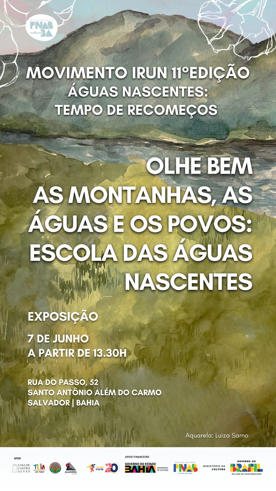 Cartaz oficial 2 - 11ª Edição — Águas Nascentes: Tempo de Recomeços