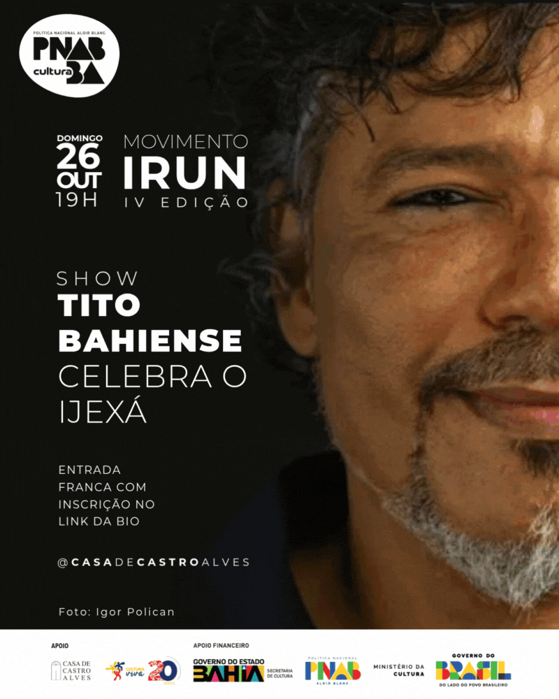 Cartaz oficial - 4ª Edição — Show 'Ijexá'