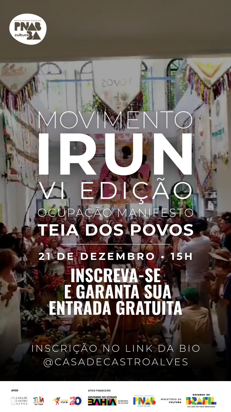Cartaz oficial 2 - 6ª Edição — Ocupação Manifesto Teia dos Povos